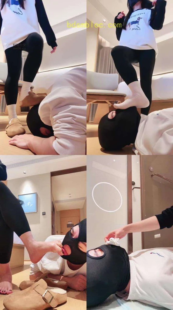 【妮蔻】强制闻鞋闻白袜/碾压狗爪/袜子内裤塞嘴
