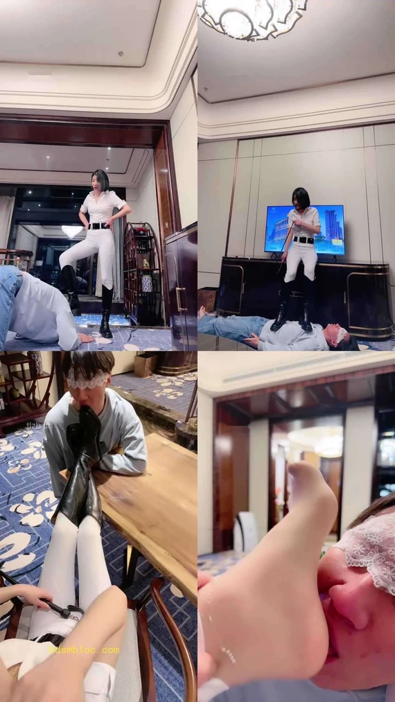 【简一】马术女教练-骑马爬行/鞭打/转胯/闻舔臭脚丫