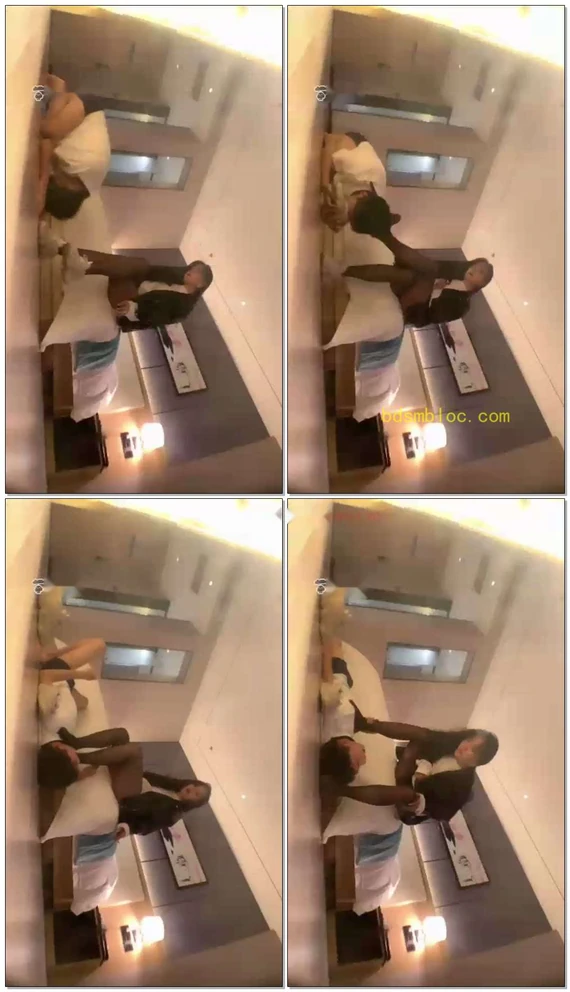 【安晴s】运动鞋原味黑丝开心训狗