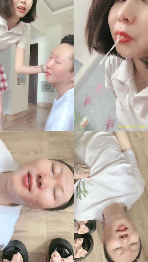【墨妈妈】口水专场-全程口水喷脸-极度反差羞辱-虐乳