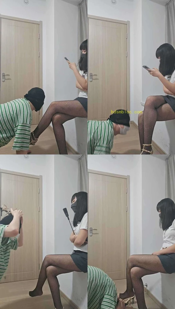 【嘉禾】高跟网袜美腿玩虐绿帽