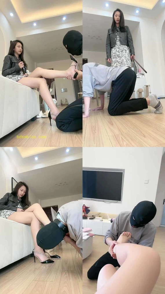 【乔妹】跪舔高跟玉足/转胯狗爬/赏赐圣水