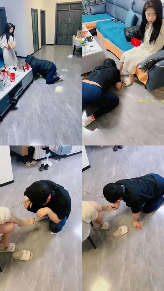【芷镜小主】暴揍快递小哥后关押狗笼囚禁