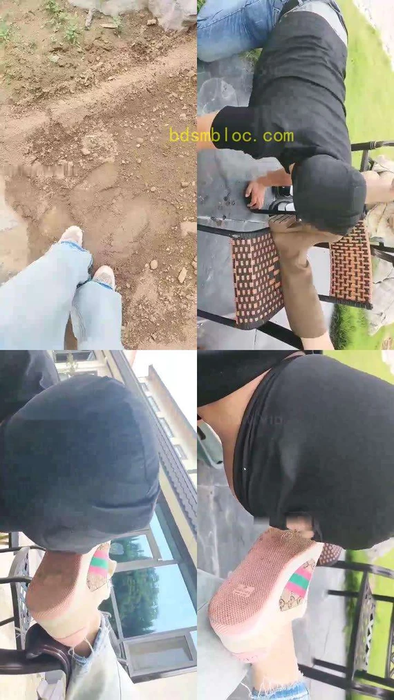 【沅芷】室外调教清理鞋底2
