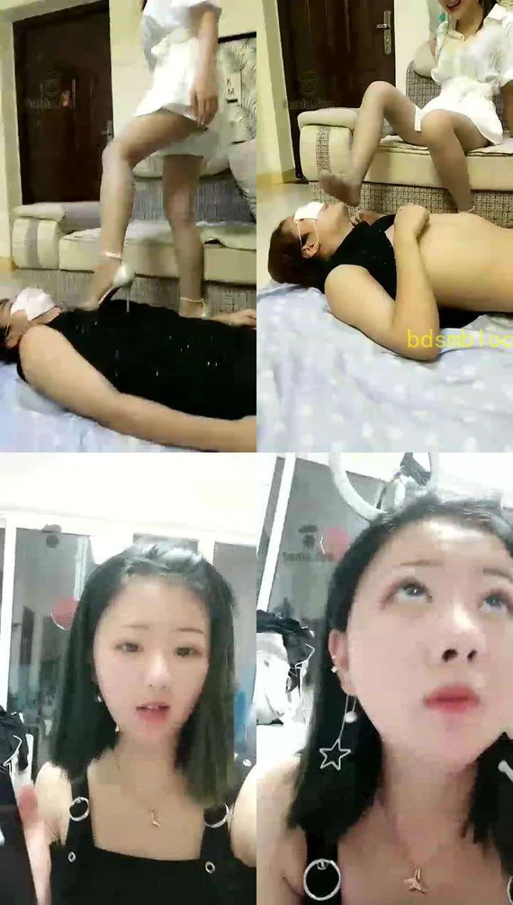 【姐妹团S】cc女王独立首调，高跟踩踏