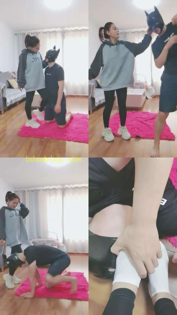 【西安冰爷】小白鞋踢踹踩/掐乳/揪耳朵/闻原味jio
