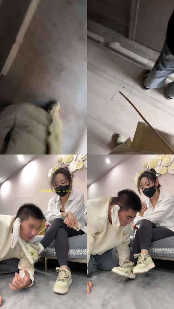 【辣姐】楼梯间公开处刑遛狗