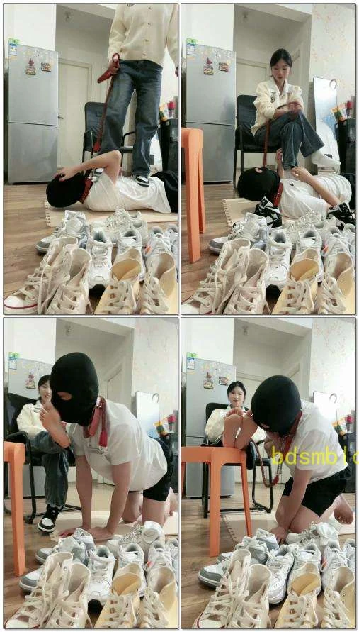 【海绵大大】强迫狗子叫鞋子做妈强迫给鞋子磕头白袜窒息
