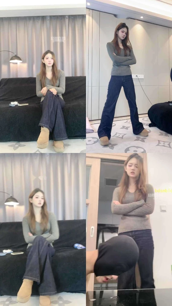 【女生也能很暴力】170女大雪地靴重度虐狗