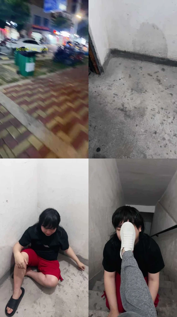【素人挖掘机】逛街素人小姐姐-楼道踩踏虐待