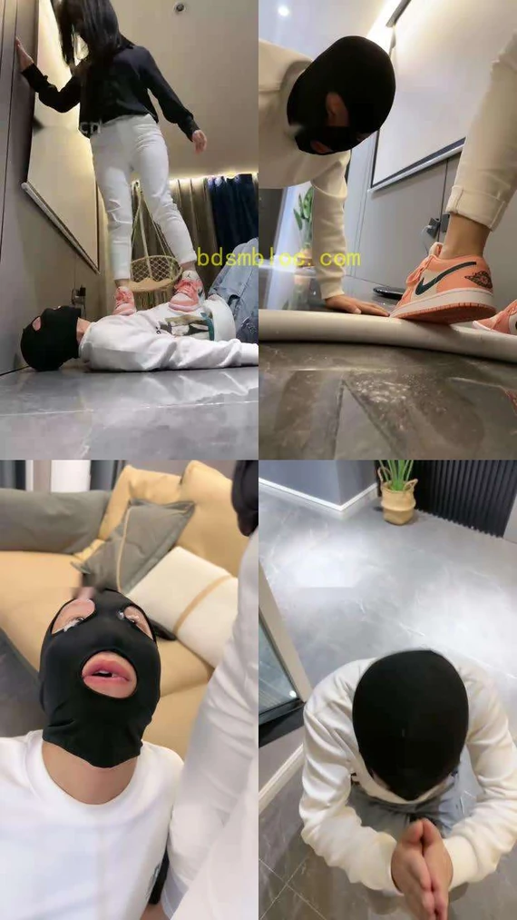 【辣姐】运动鞋全体重踩/船袜脚插嘴/吃袜子/口水吐脸