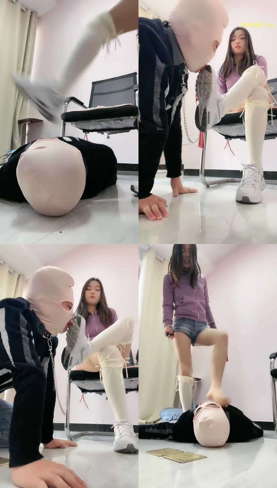 【cc.s】运动鞋及膝袜踩地毯狗/清理鞋底/鞭打/近距离踩脸