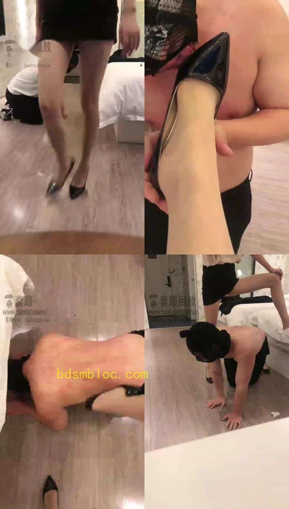 【木玖s】肉丝高跟鞋上课