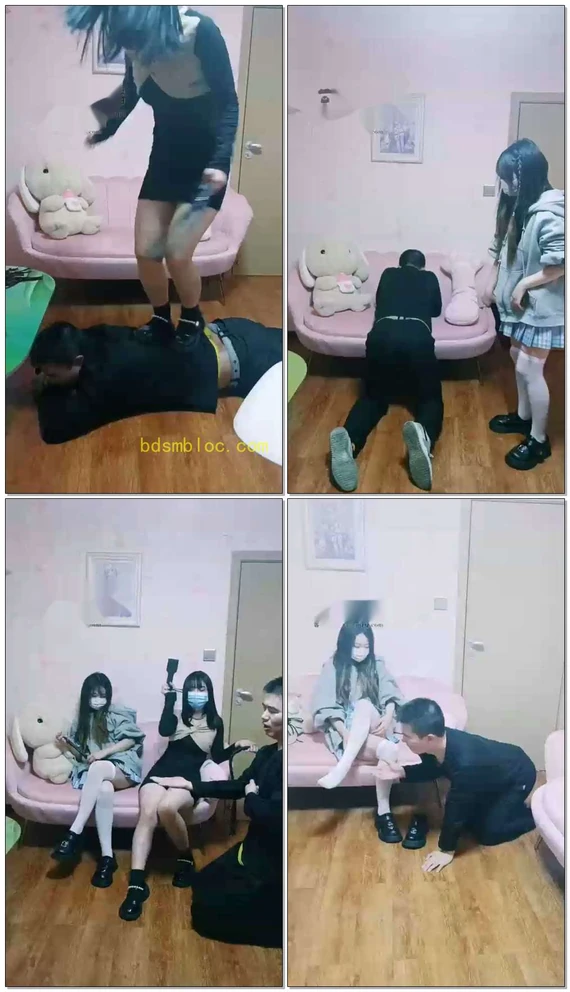 【第一帅男神】女仆店双女仆暴力调教