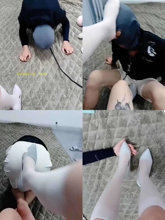 【姗姗】高跟白丝踩虐家奴