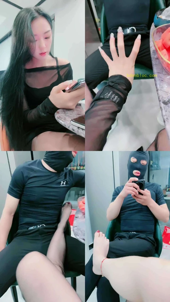 【三娘】黑丝高跟美腿挑逗哥哥