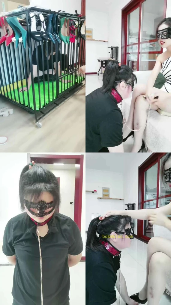 【凌儿女神】囚禁狗笼彻底犬化闺蜜【下】