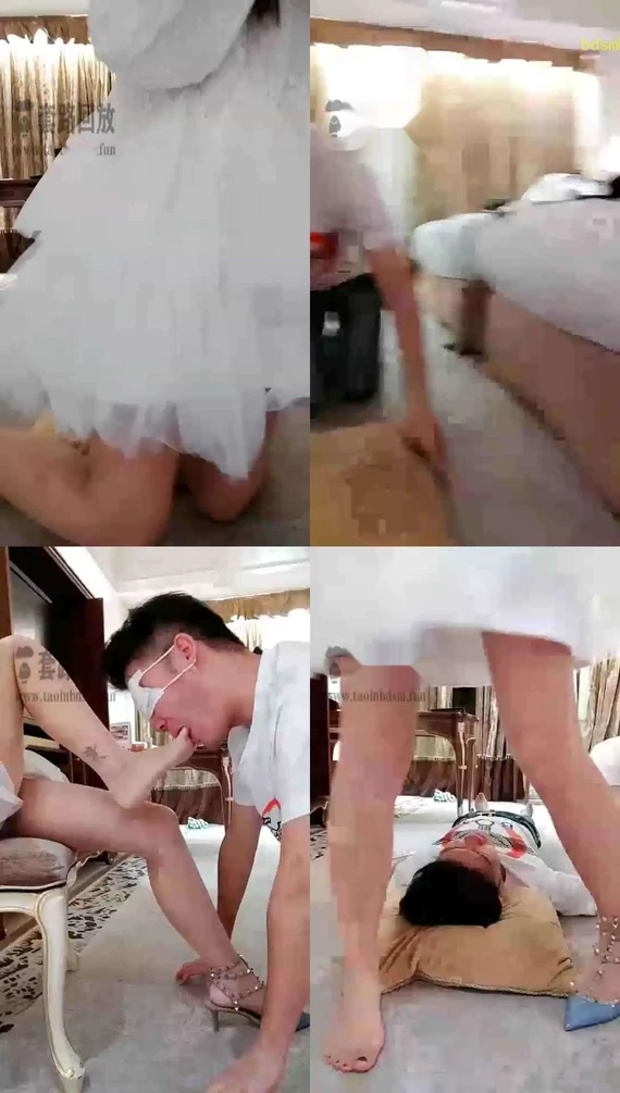 【一茶】纱裙坐脸，极限窒息，控制呼吸