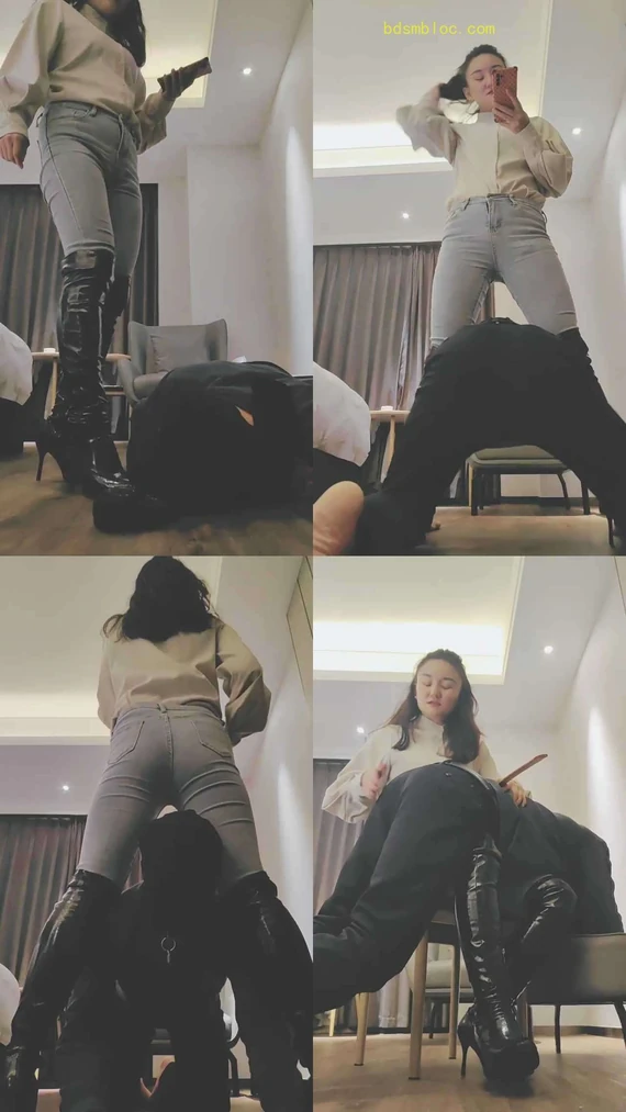 【飞扬女王】长靴御姐S碾压地毯