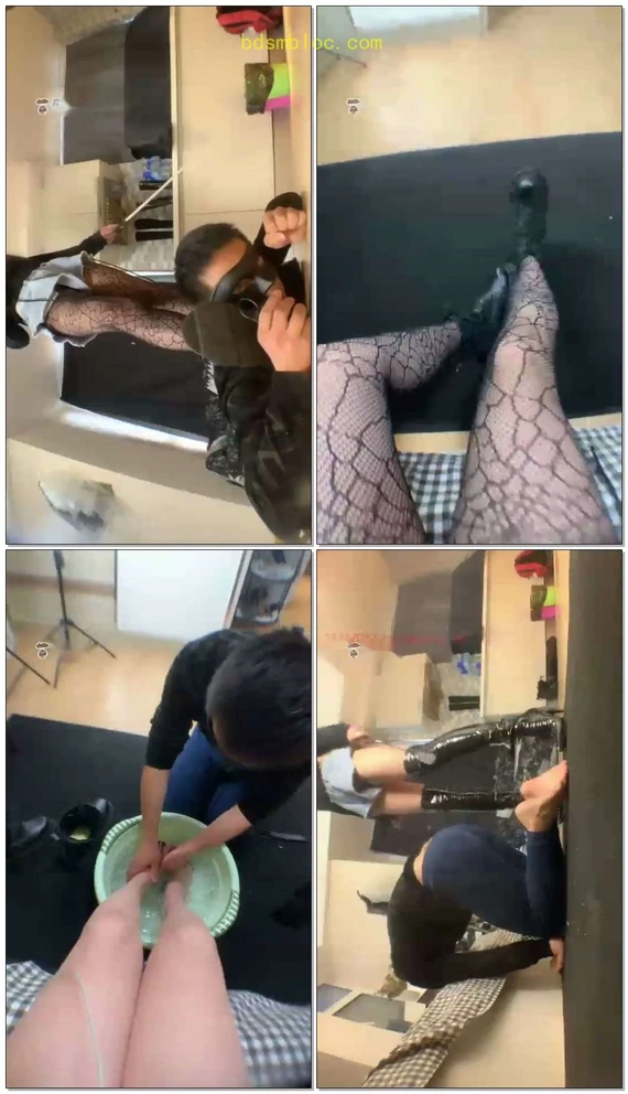【安晴s】惹怒我的下场，接受惩罚吧！马丁靴网丝
