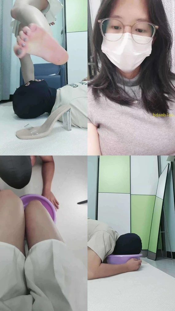 【云儿】超强裸足深喉插吐/喝洗脚水