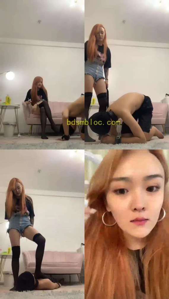 【安晴SS】调教教你做狗的第一天，暴躁安晴，在线狂扇