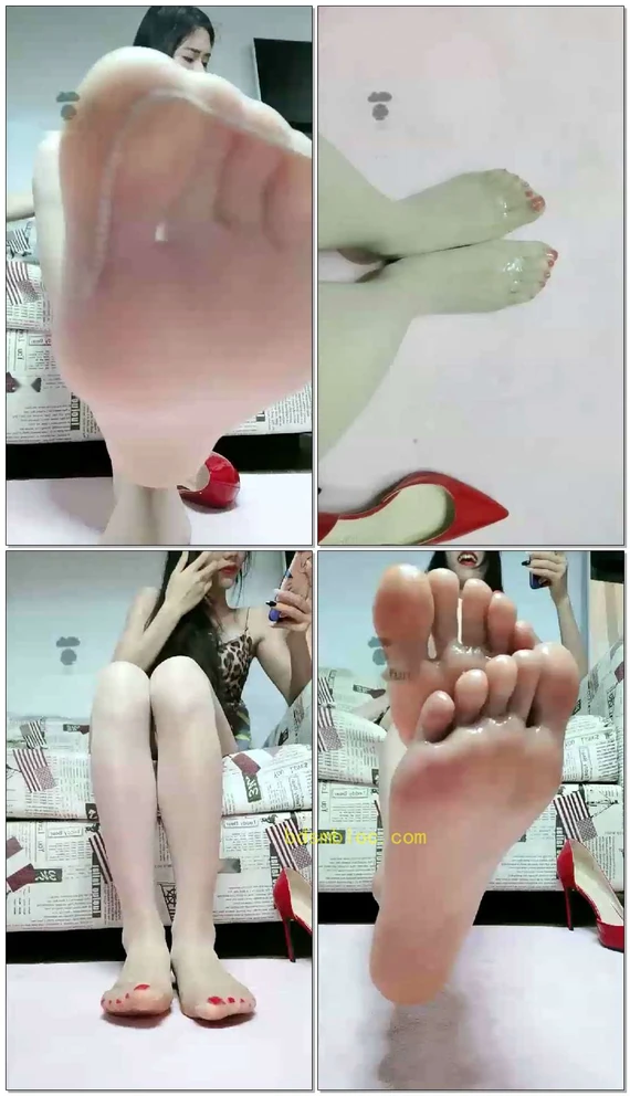 【芷晴】第一视角肉丝口水裸足羞辱
