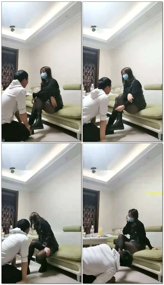 【弥生小主】连续暴打耳光口水
