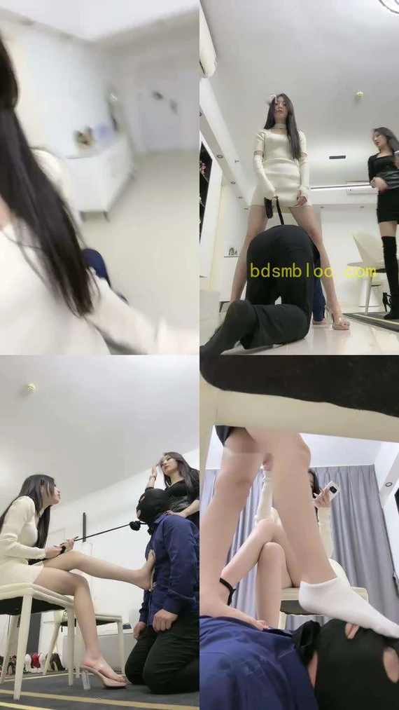 【萱萱】双S-鞭打/长靴踩狗头/转胯骑脖/白袜碾压踩【双视角版】