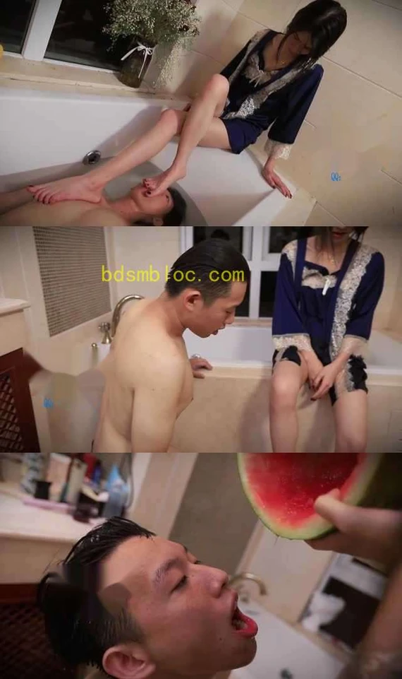 【HPL栖心之栈】【芷晴】芷晴浴缸脚侍奉&amp;“混合”西瓜汁