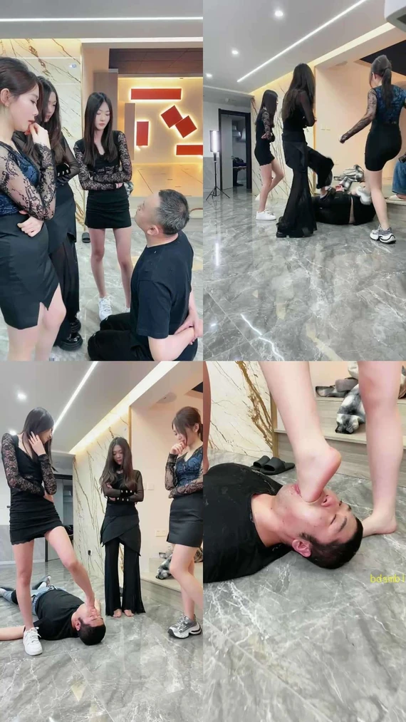【麋鹿银儿】三S重度深喉专场踹头暴踹浓痰糊脸